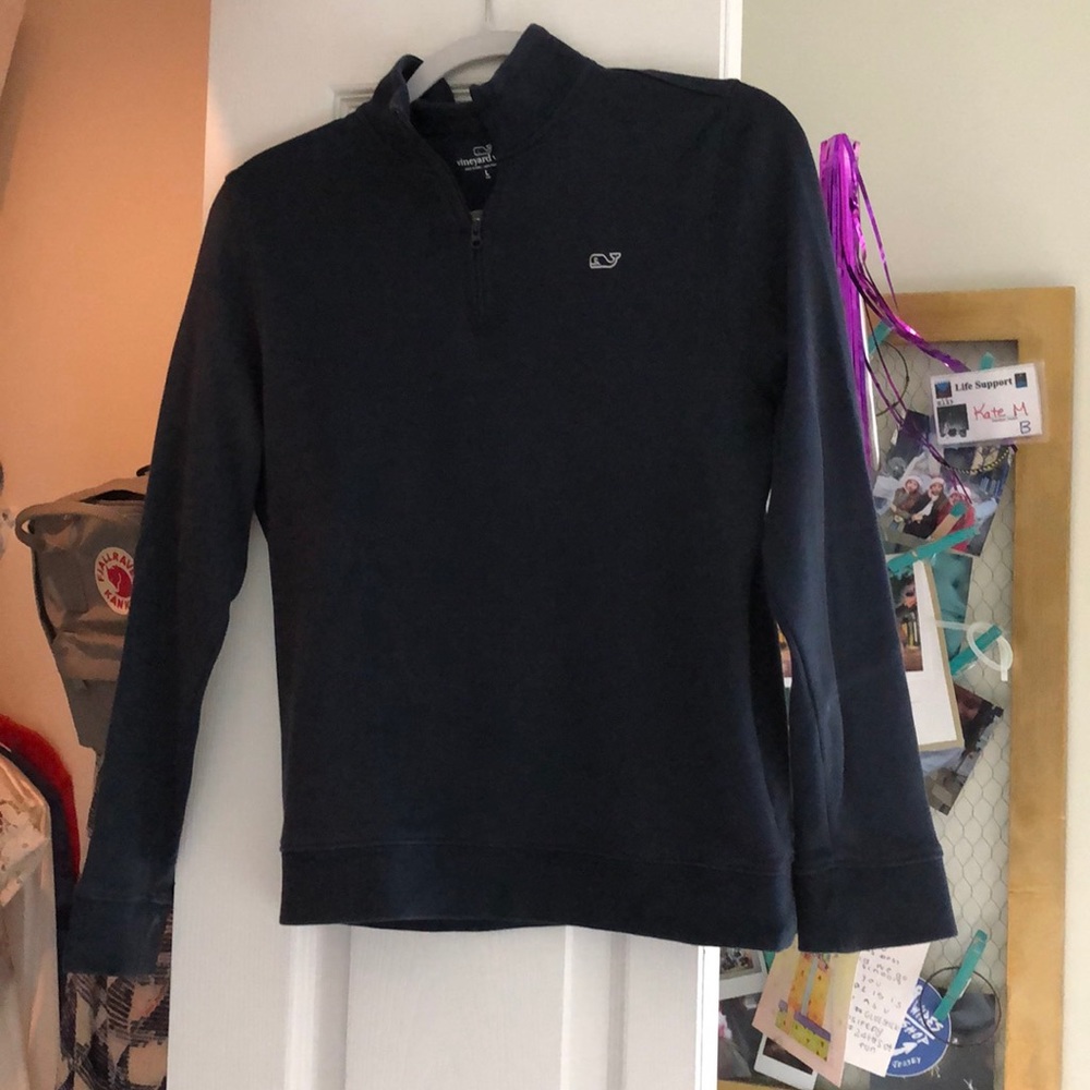 vineyard vines navy 1/4 zip